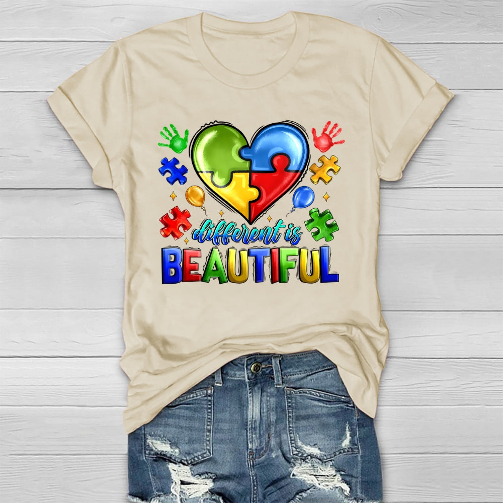 Different Is Beautiful Autism Healthwear T-shirt