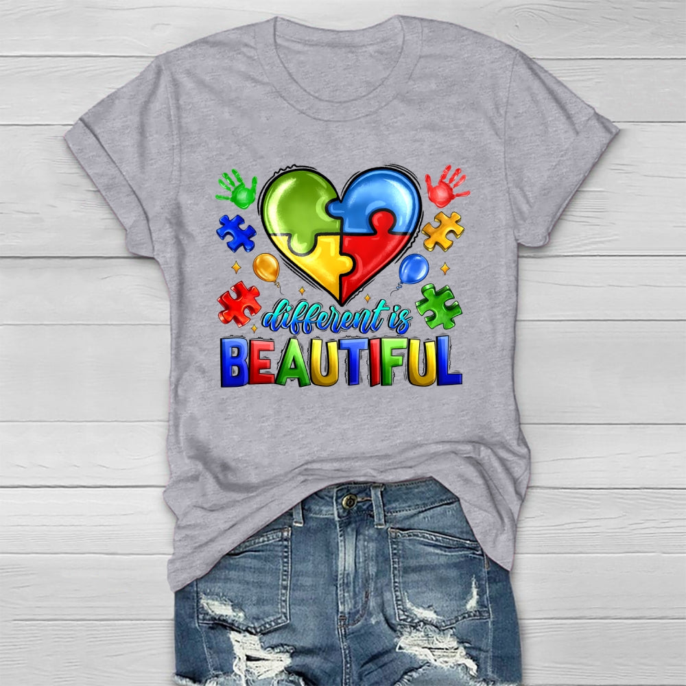 Different Is Beautiful Autism Healthwear T-shirt