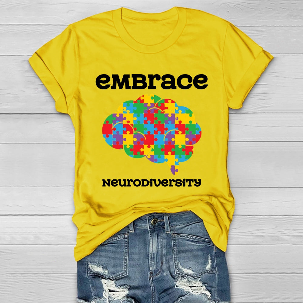 Embrace Neurodiversity Brain Healthwear T-shirt