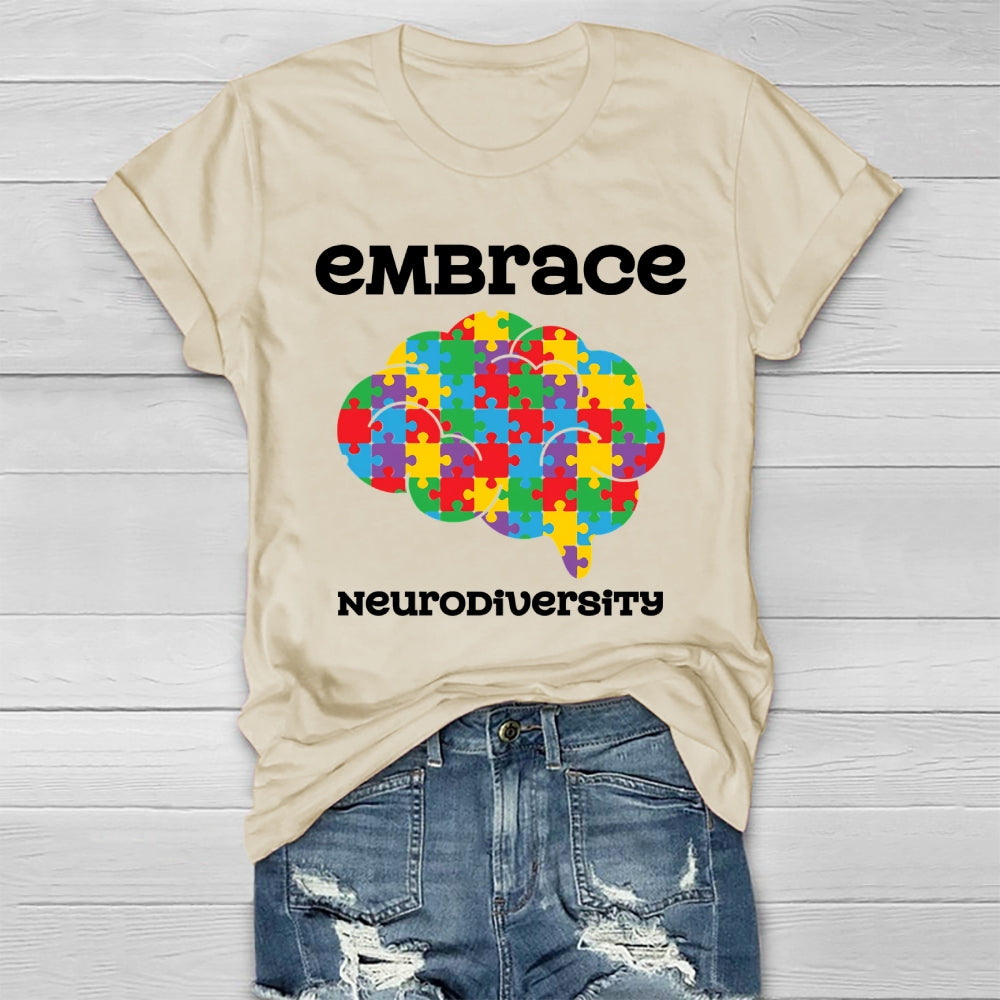 Embrace Neurodiversity Brain Healthwear T-shirt