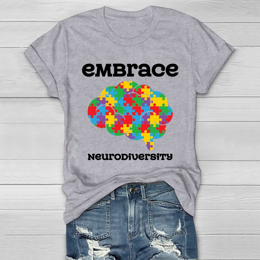 Embrace Neurodiversity Brain Healthwear T-shirt