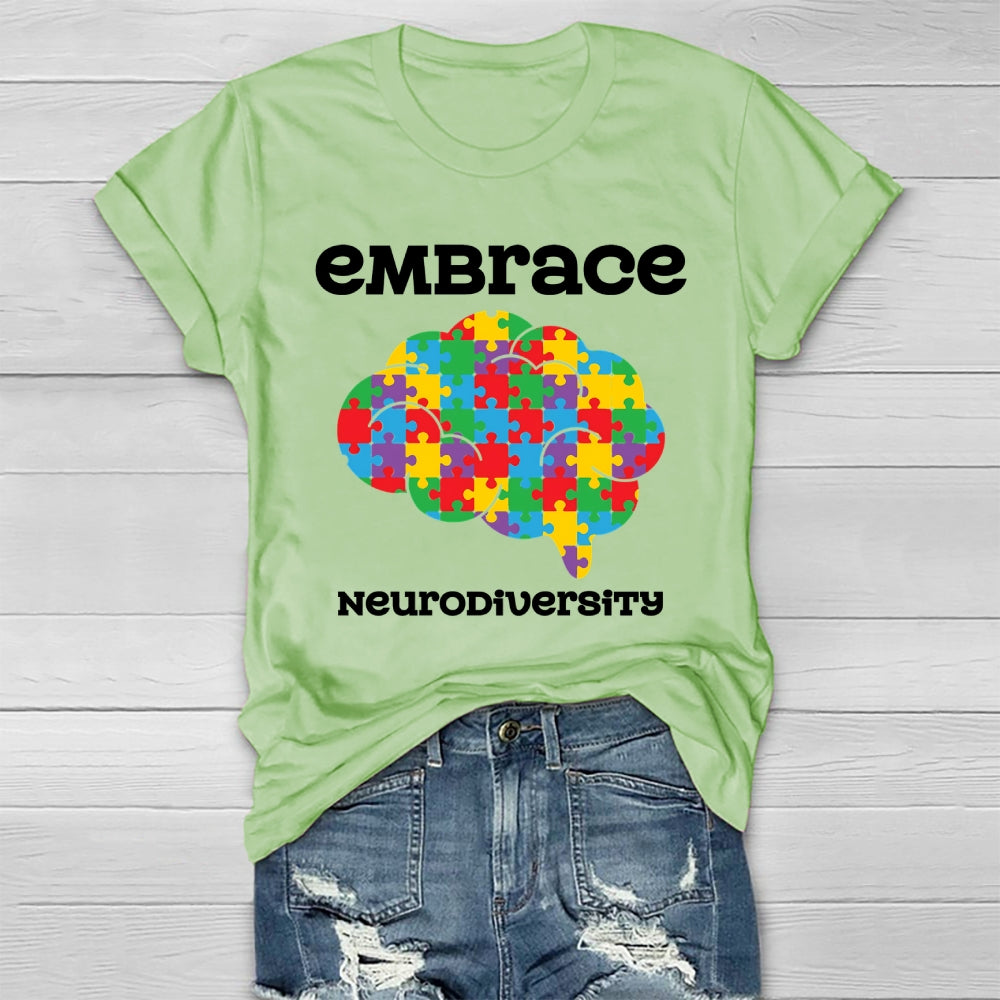 Embrace Neurodiversity Brain Healthwear T-shirt