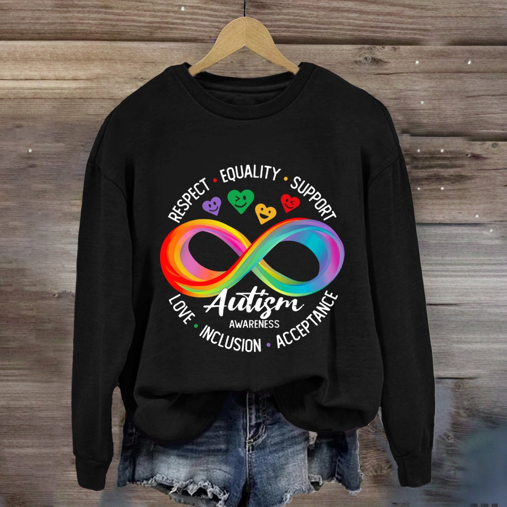 Respect Equality Support Autism Awareness Sweatshirt