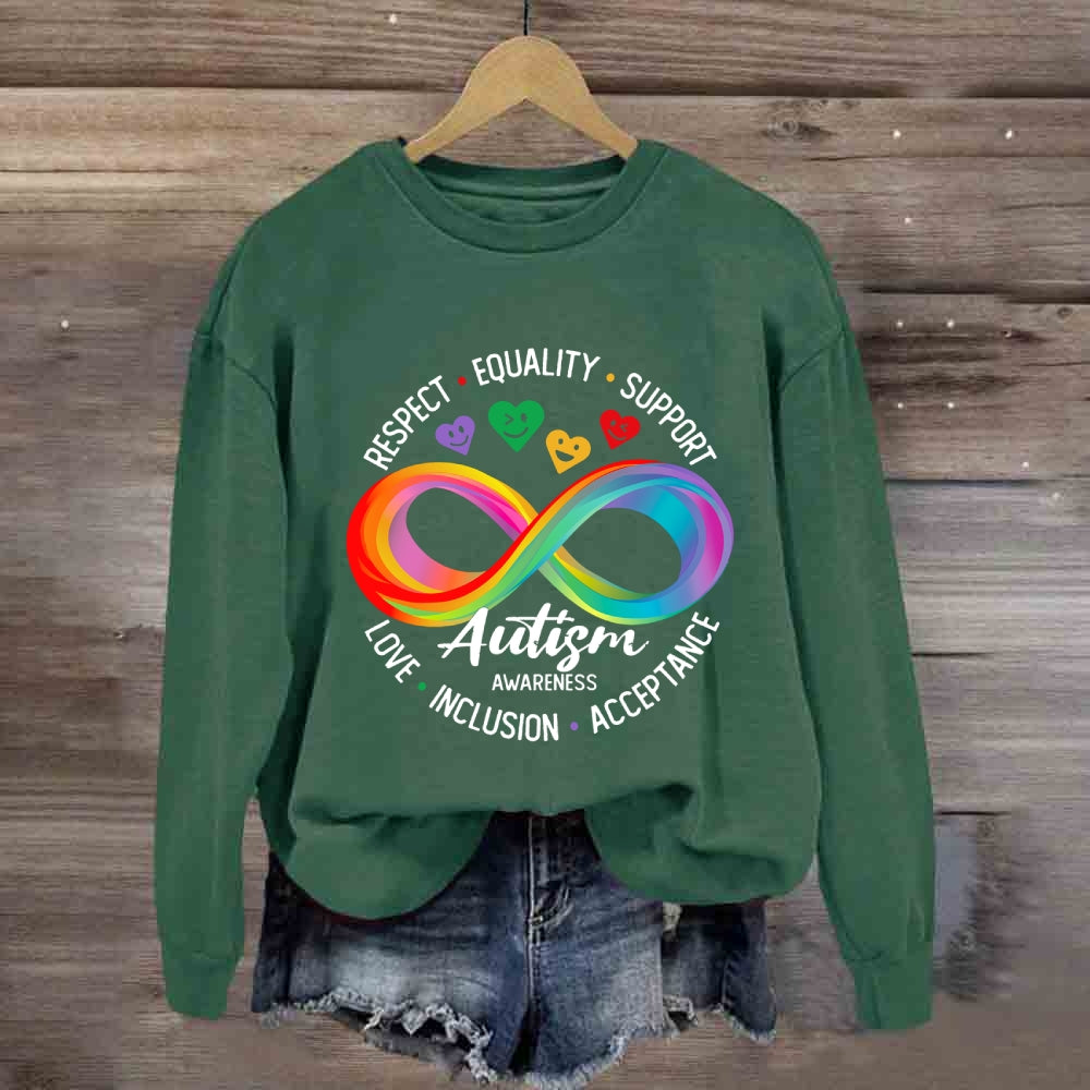 Respect Equality Support Autism Awareness Sweatshirt