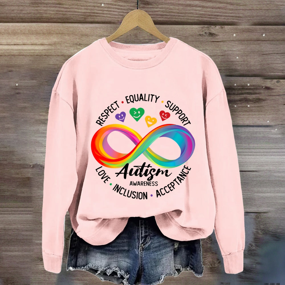 Respect Equality Support Autism Awareness Sweatshirt