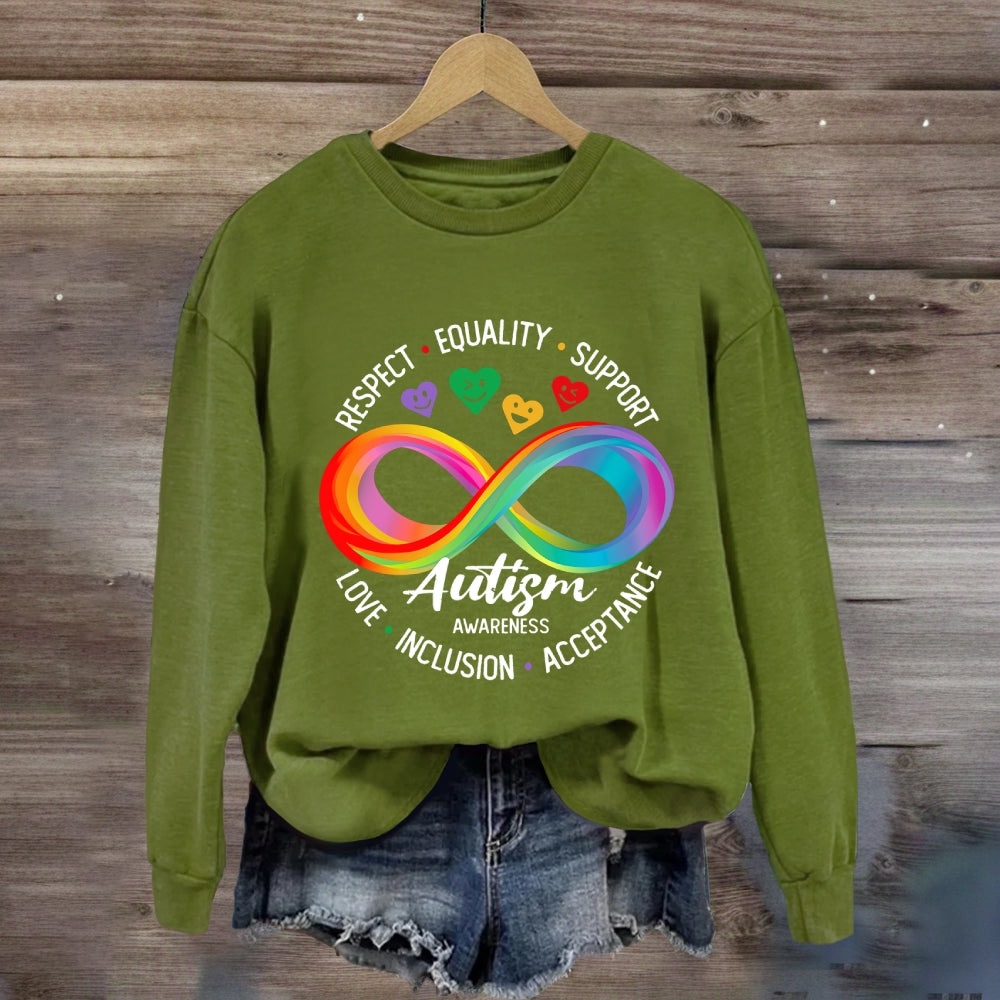 Respect Equality Support Autism Awareness Sweatshirt