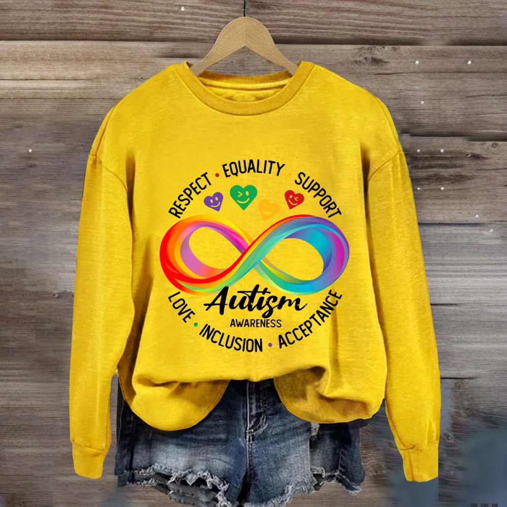 Respect Equality Support Autism Awareness Sweatshirt