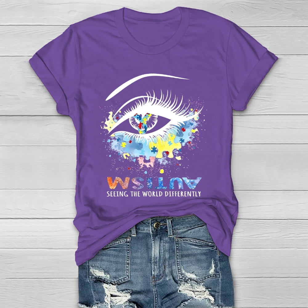Autism Seeing The World Differently  Healthwear T-shirt