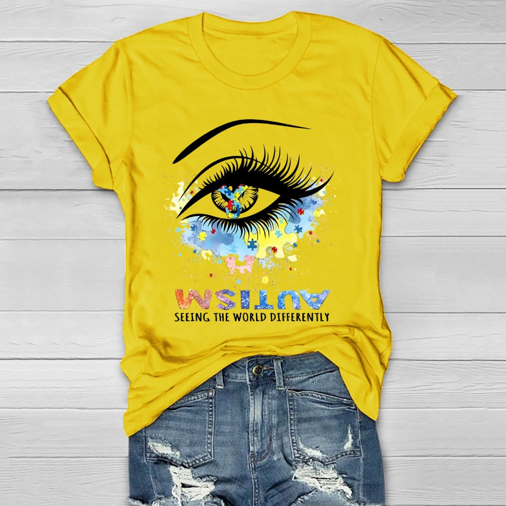 Autism Seeing The World Differently  Healthwear T-shirt