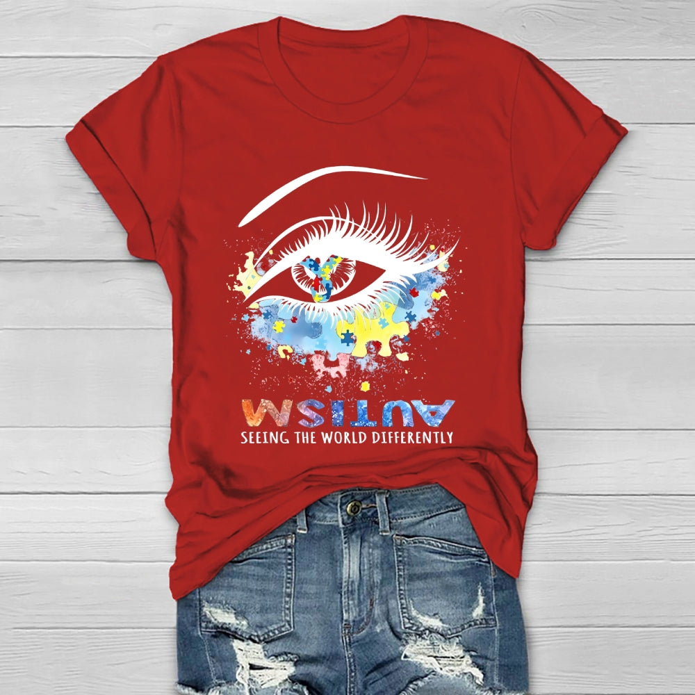 Autism Seeing The World Differently  Healthwear T-shirt