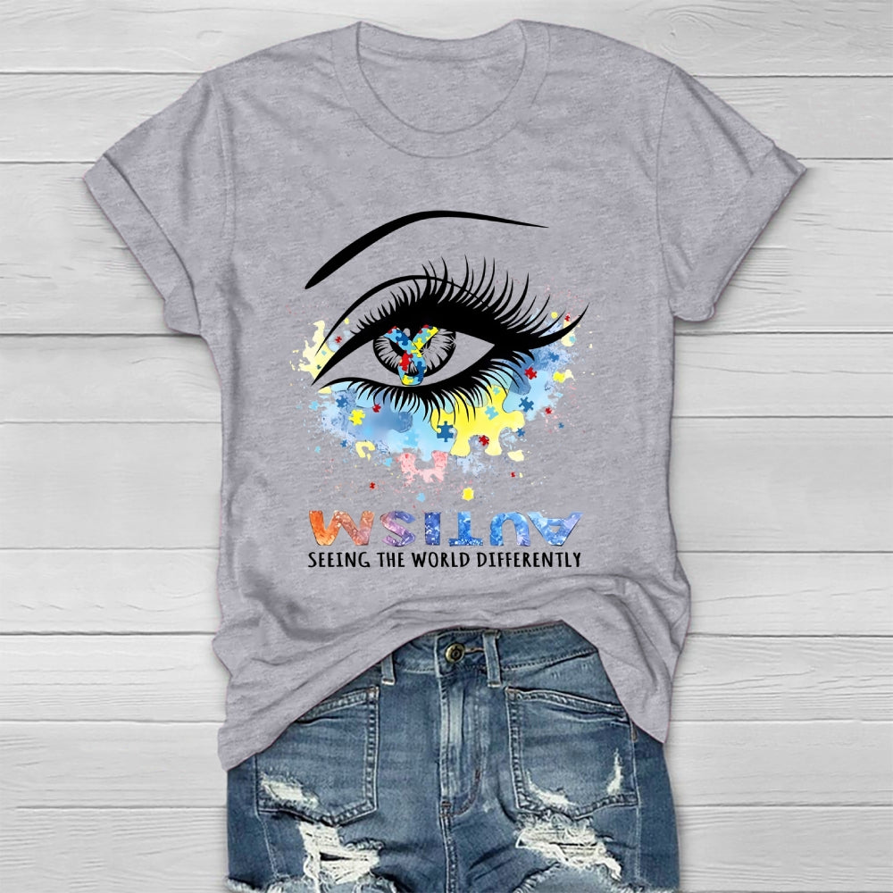 Autism Seeing The World Differently  Healthwear T-shirt