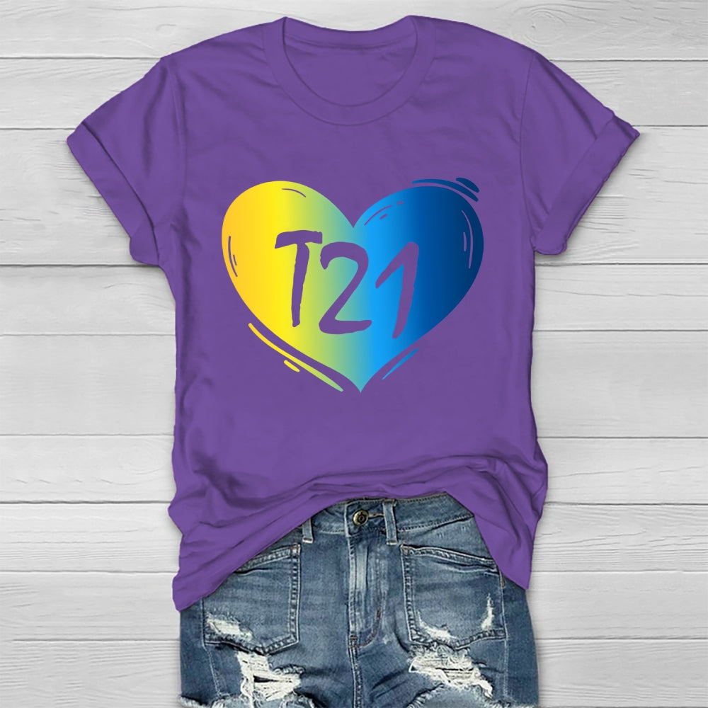 T21 Down Syndrome Awareness Healthwear T-shirt