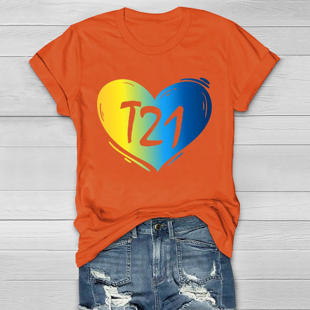 T21 Down Syndrome Awareness Healthwear T-shirt