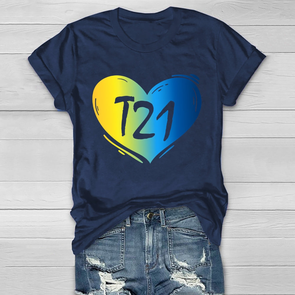 T21 Down Syndrome Awareness Healthwear T-shirt