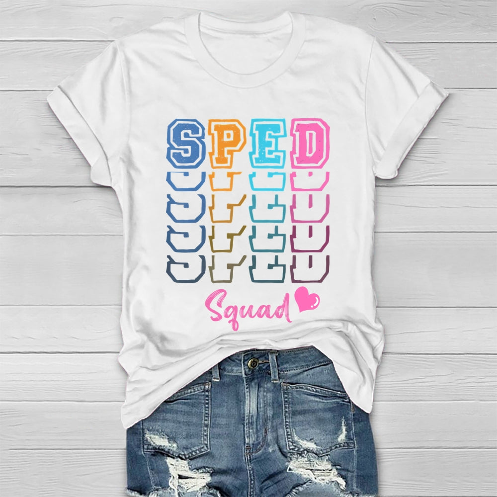 SPED Squad Special Education Teacher Healthwear T-shirt