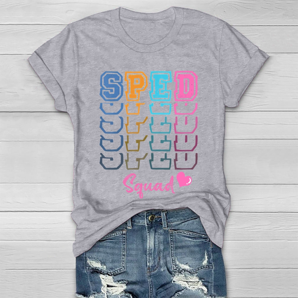 SPED Squad Special Education Teacher Healthwear T-shirt