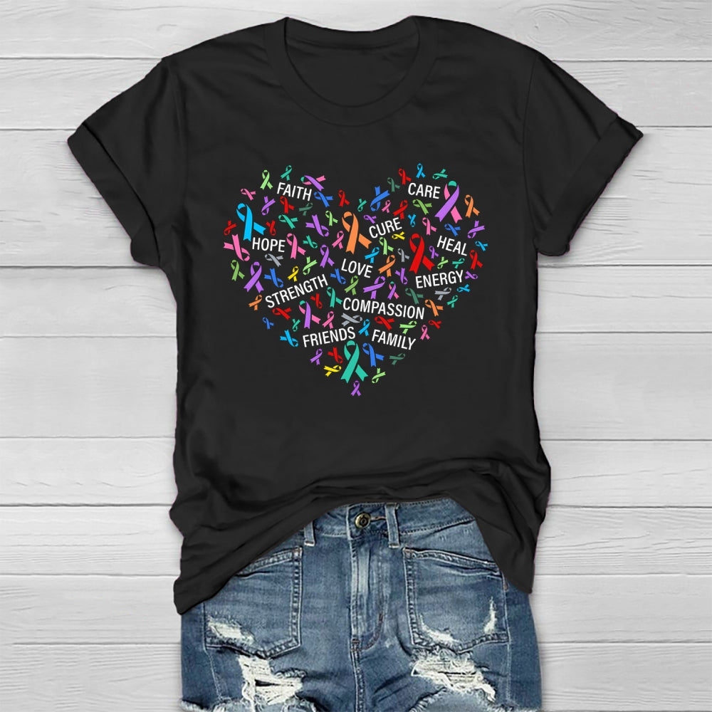 Faith Hope Cure Love Healthwear T-shirt
