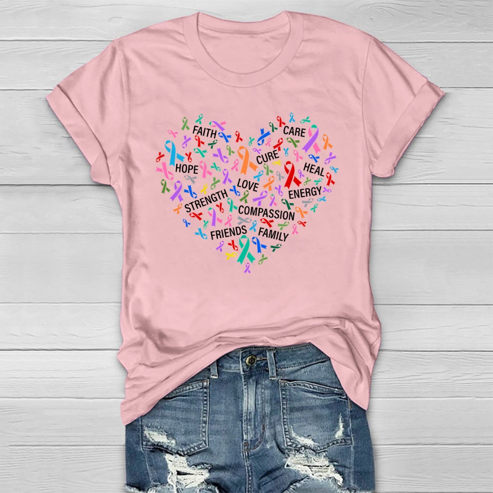 Faith Hope Cure Love Healthwear T-shirt
