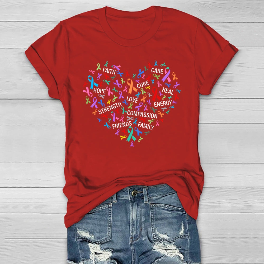 Faith Hope Cure Love Healthwear T-shirt