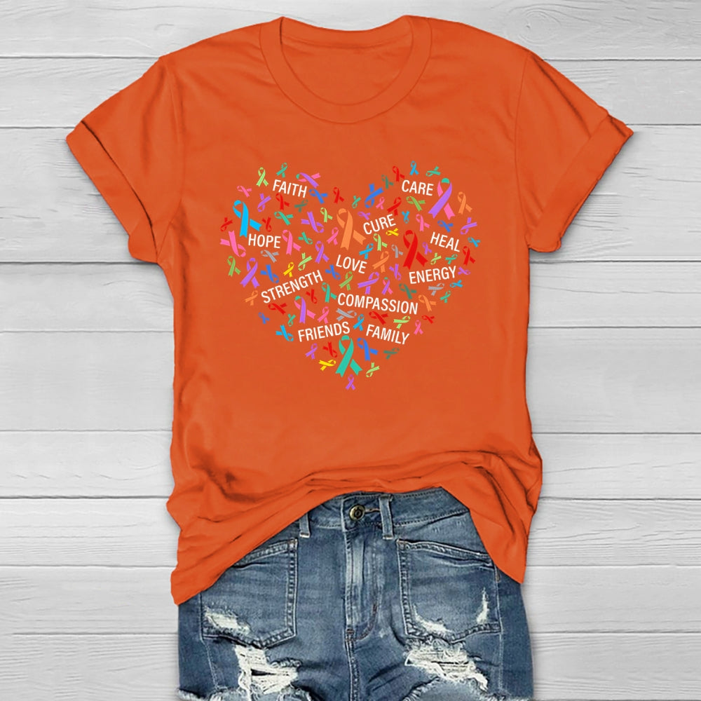 Faith Hope Cure Love Healthwear T-shirt