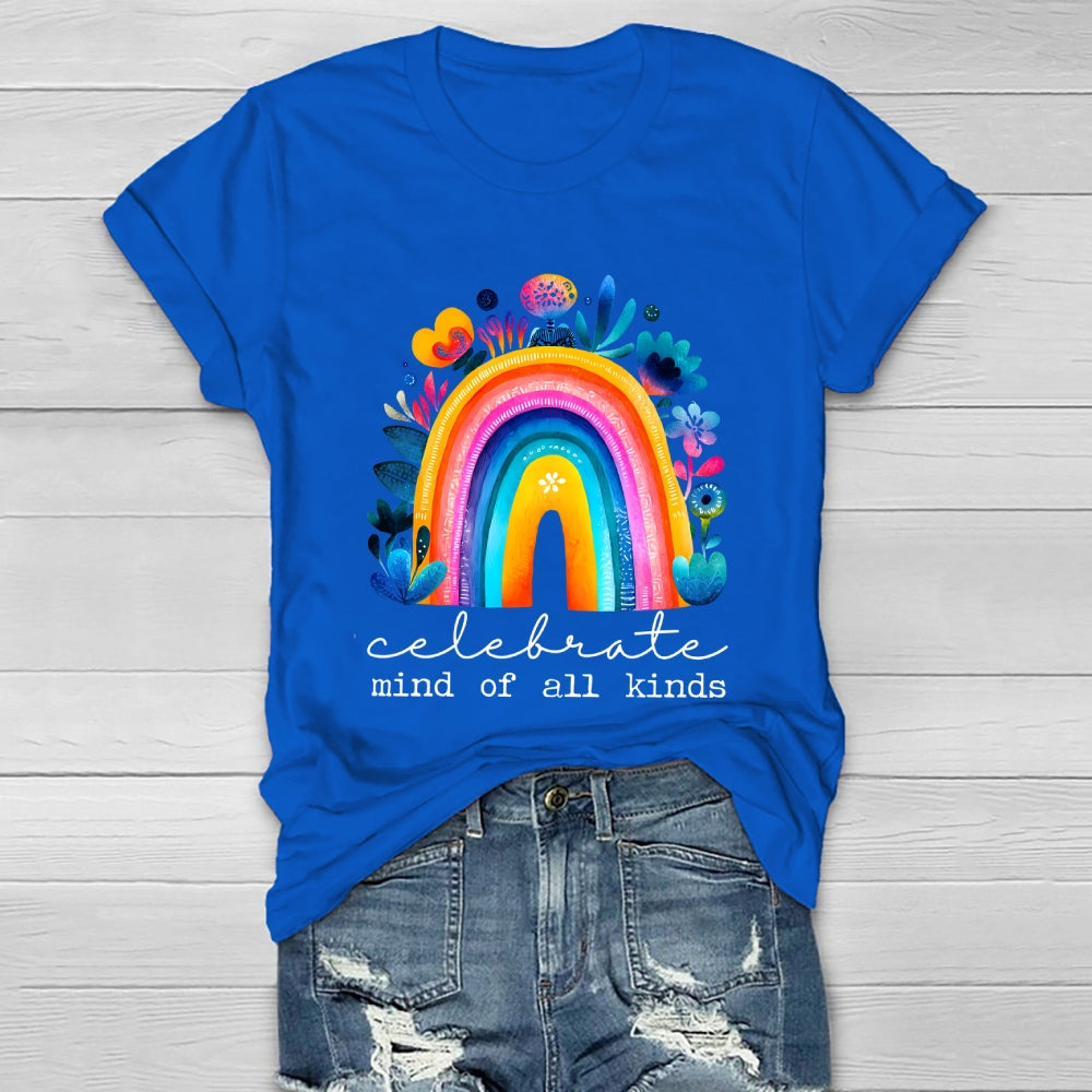 Celebrate Minds Of All Kinds Healthwear T-shirt