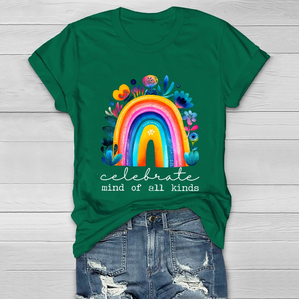 Celebrate Minds Of All Kinds Healthwear T-shirt