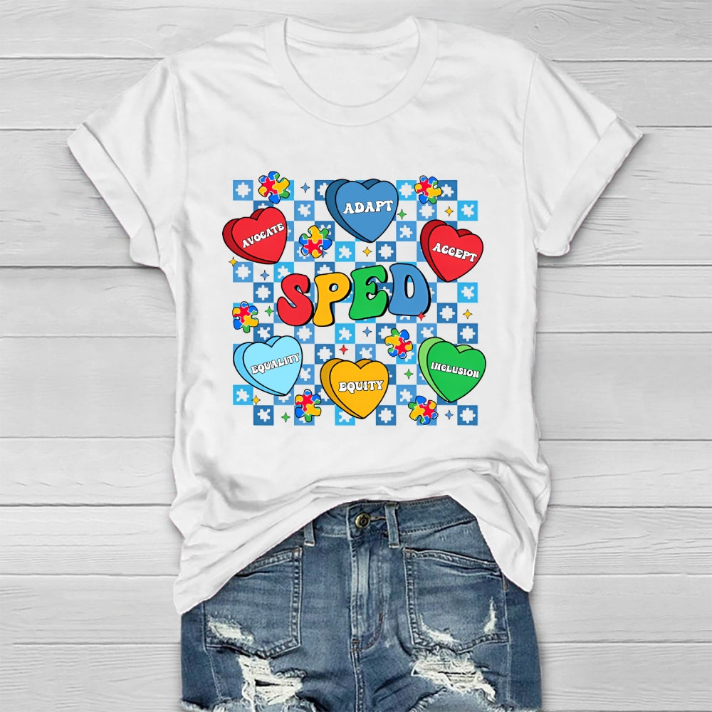 SPED Teacher Accept Adapt  Healthwear T-shirt