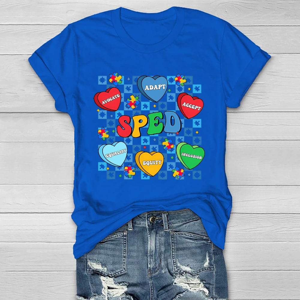 SPED Teacher Accept Adapt  Healthwear T-shirt