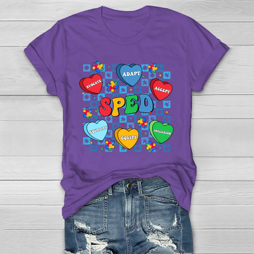 SPED Teacher Accept Adapt  Healthwear T-shirt