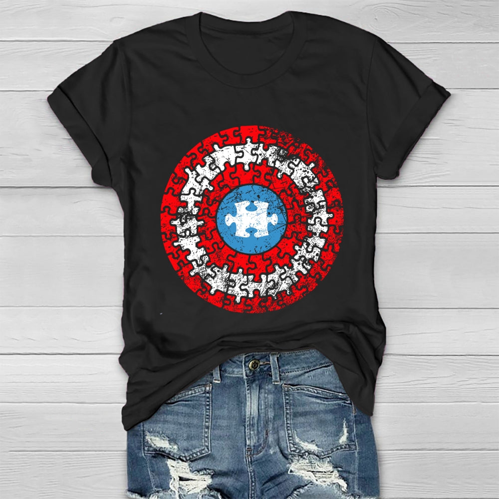 Puzzle Shield Autism Healthwear T-shirt