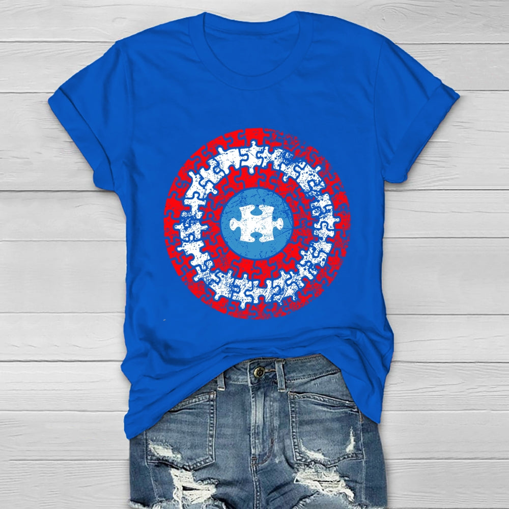 Puzzle Shield Autism Healthwear T-shirt