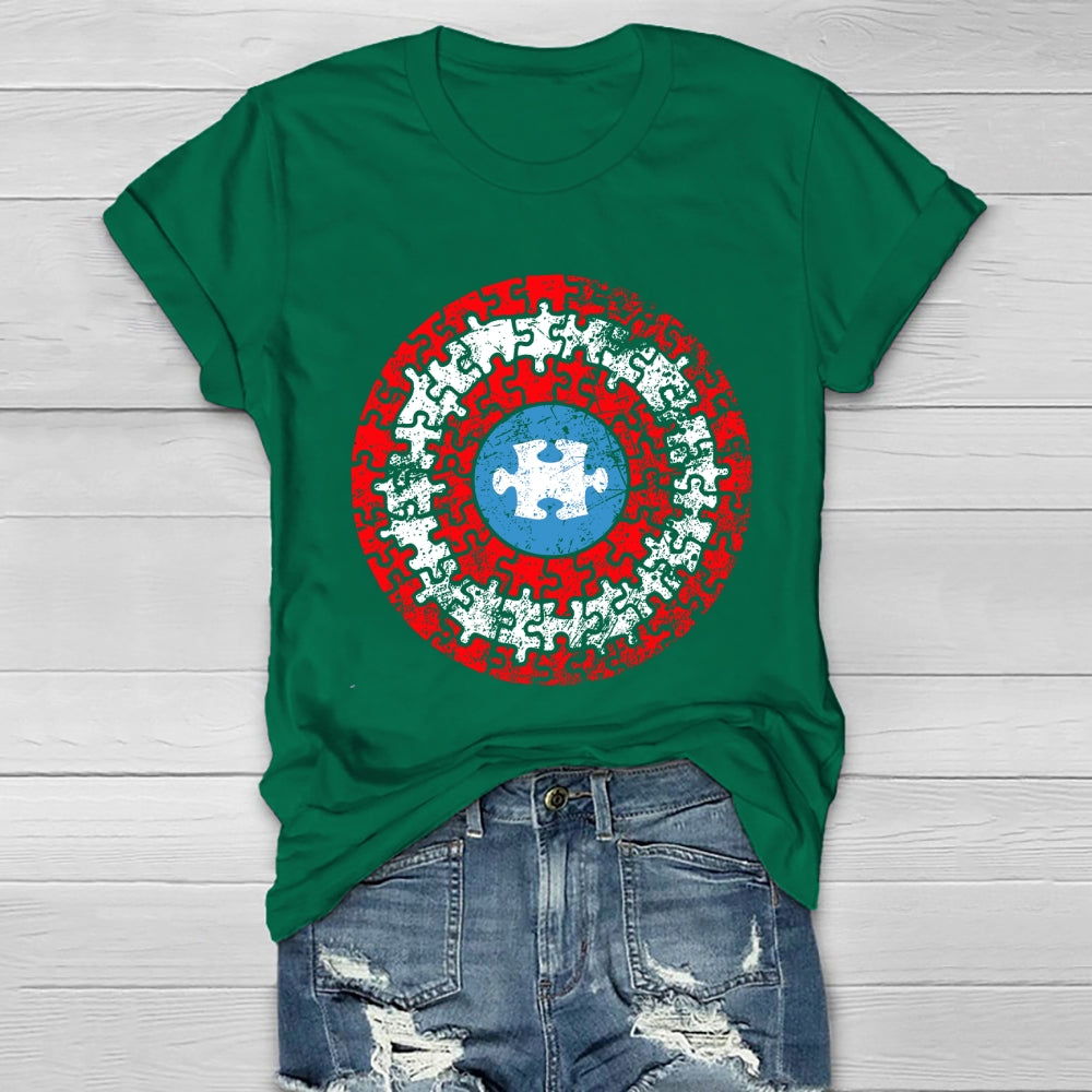 Puzzle Shield Autism Healthwear T-shirt