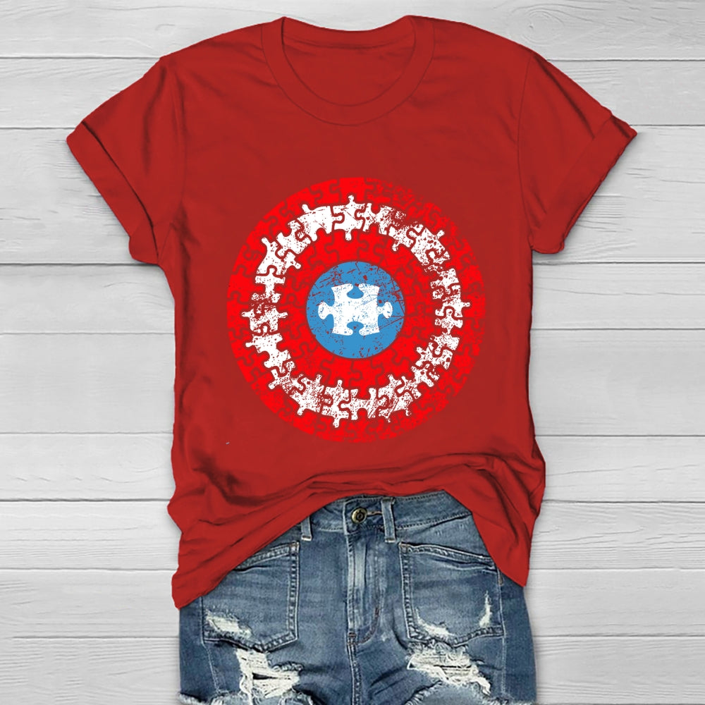 Puzzle Shield Autism Healthwear T-shirt