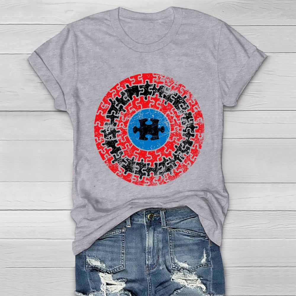 Puzzle Shield Autism Healthwear T-shirt