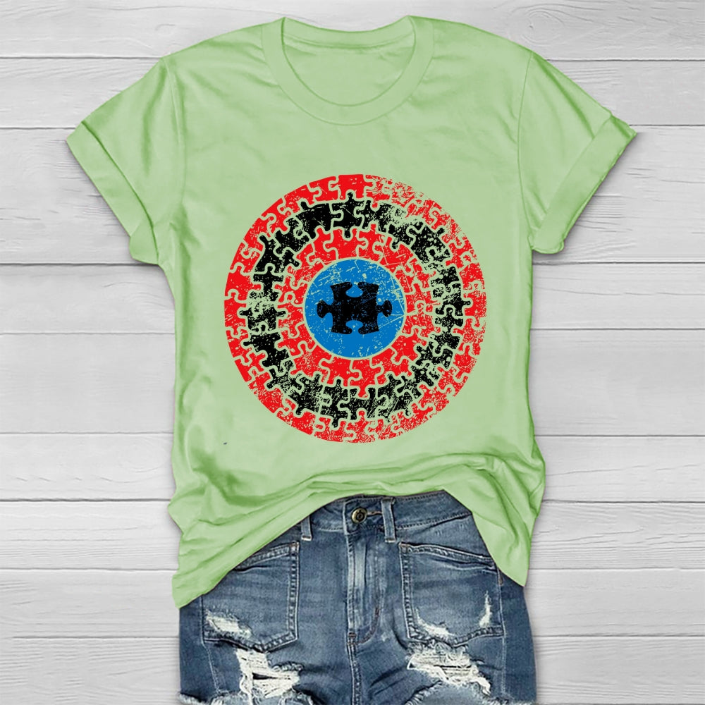 Puzzle Shield Autism Healthwear T-shirt