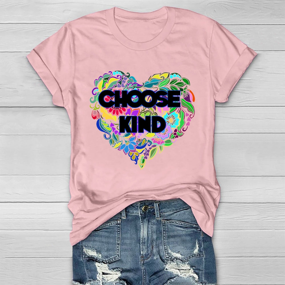 Choose Kind Flower Healthwear T-shirt