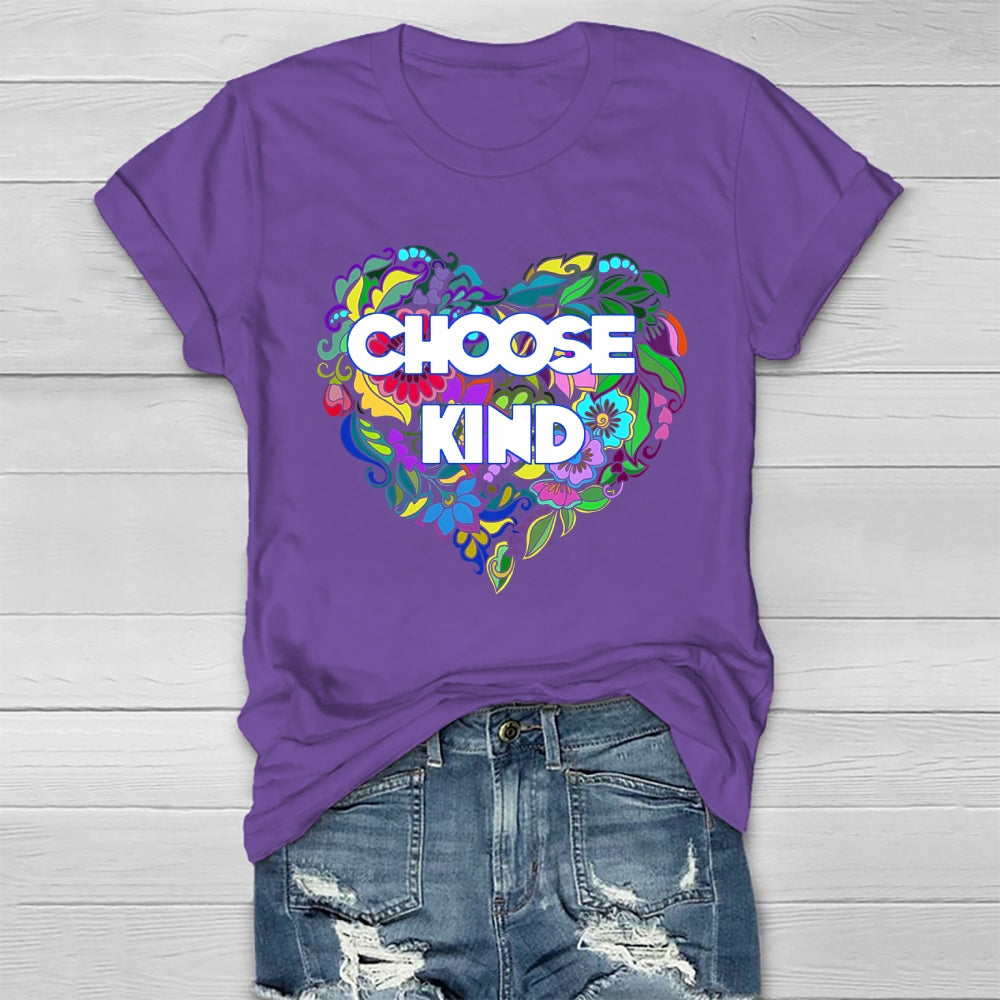 Choose Kind Flower Healthwear T-shirt