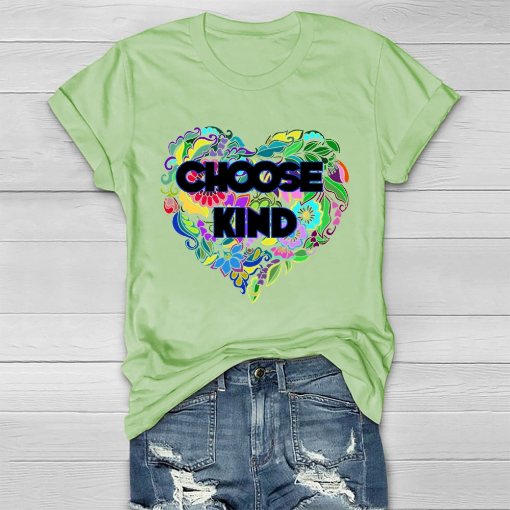 Choose Kind Flower Healthwear T-shirt