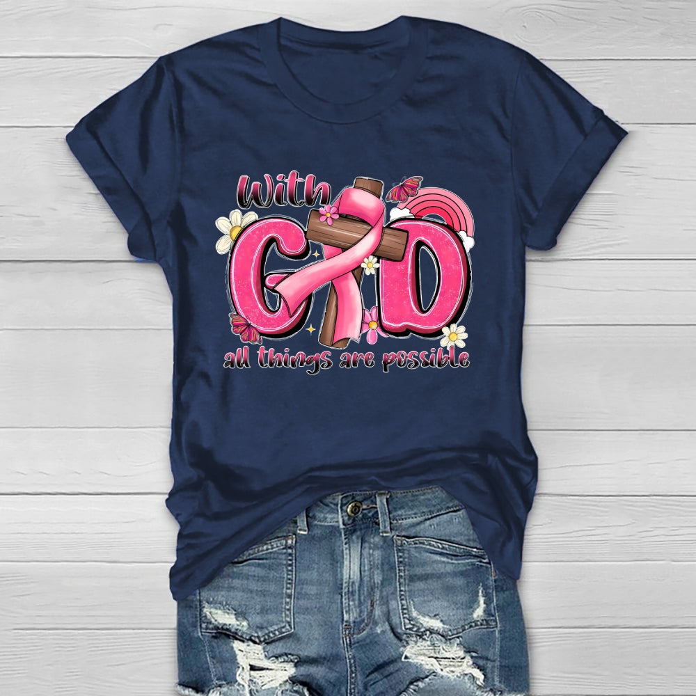 With God All Things Are Possible Healthwear T-shirt