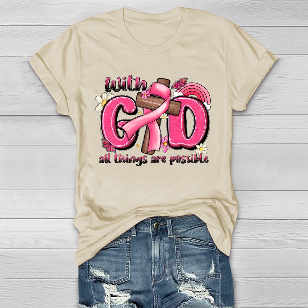 With God All Things Are Possible Healthwear T-shirt