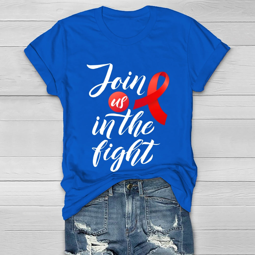 Join Us In The Fight  Healthwear T-shirt