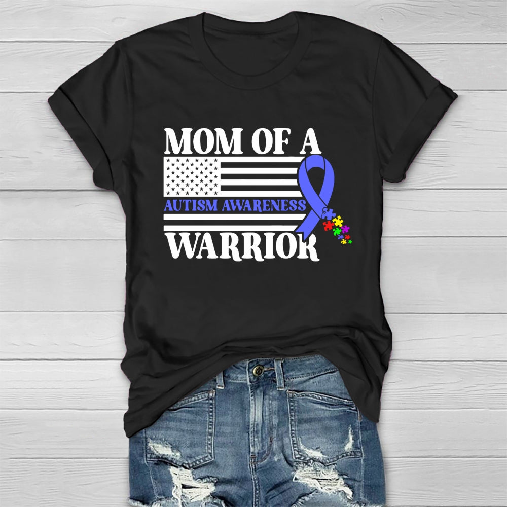 Mom Of A Warrior Autism Awareness Healthwear T-shirt