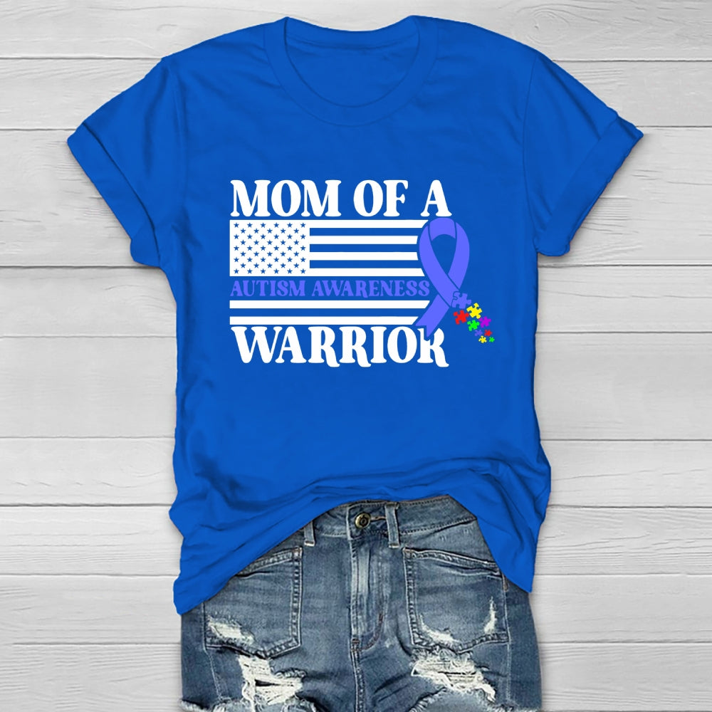 Mom Of A Warrior Autism Awareness Healthwear T-shirt