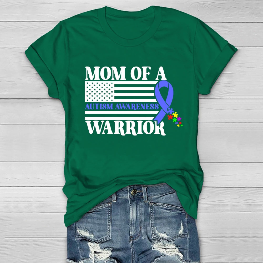 Mom Of A Warrior Autism Awareness Healthwear T-shirt