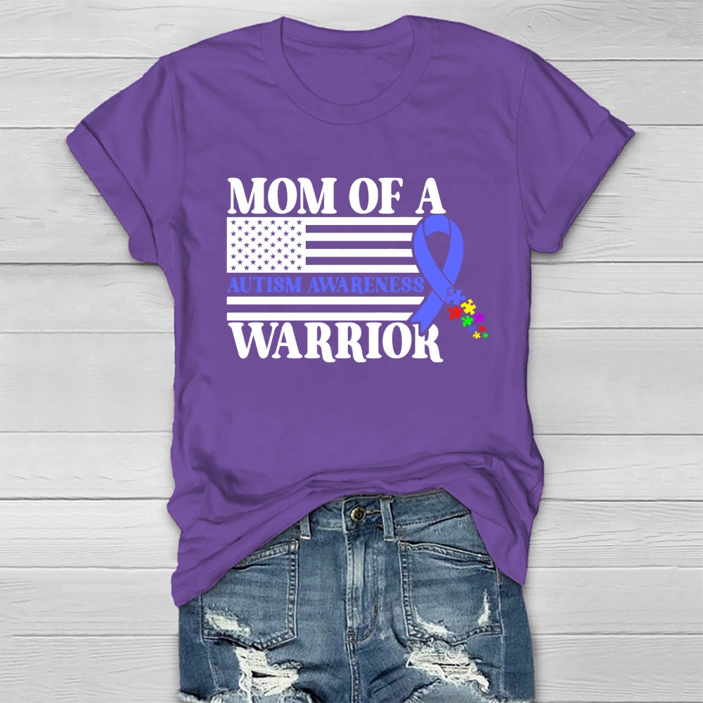 Mom Of A Warrior Autism Awareness Healthwear T-shirt