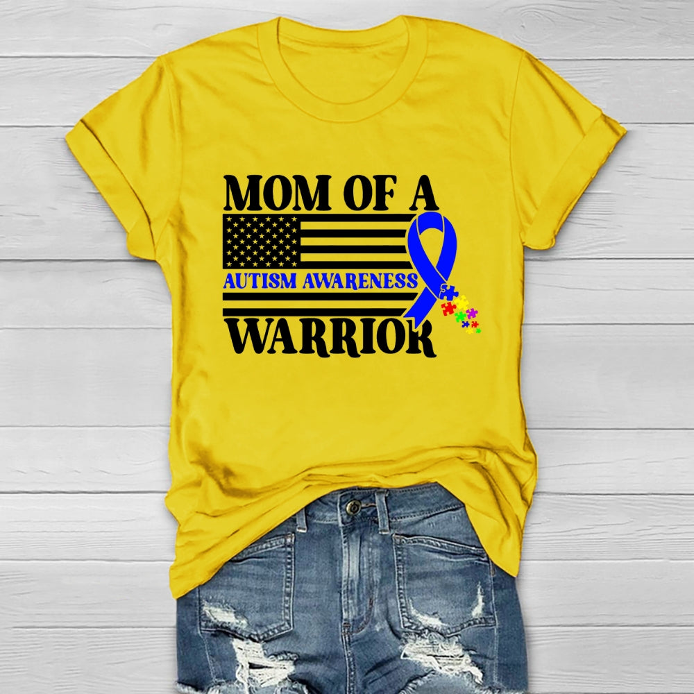 Mom Of A Warrior Autism Awareness Healthwear T-shirt