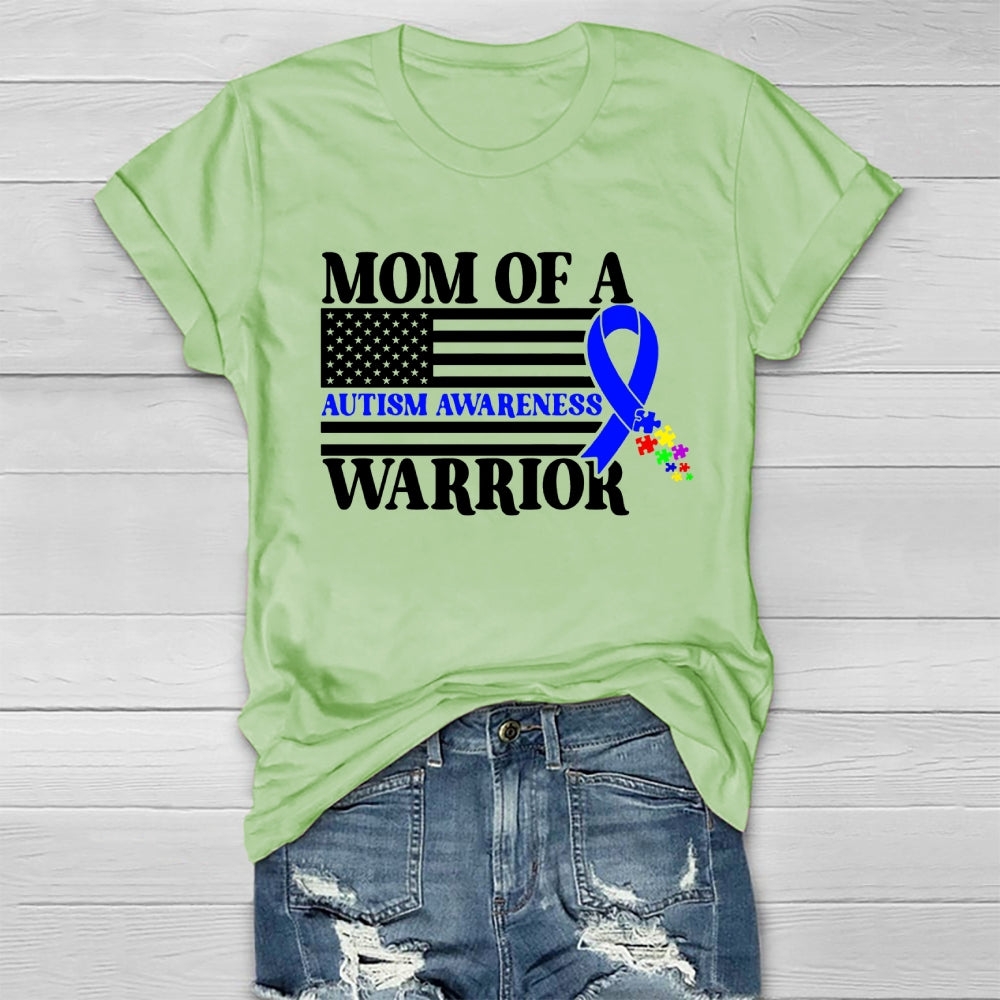 Mom Of A Warrior Autism Awareness Healthwear T-shirt