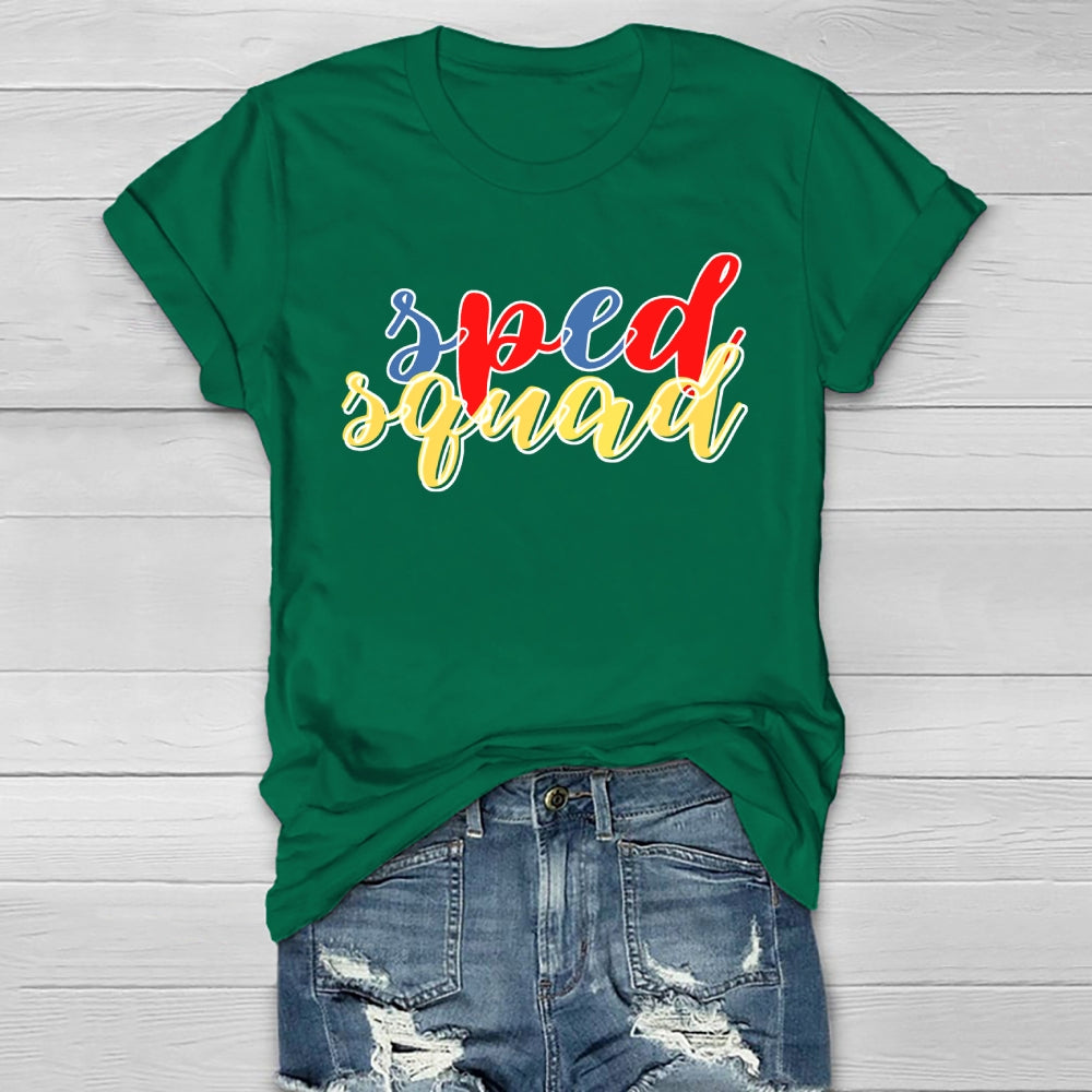 SPED Squad Special Education Teacher Healthwear T-shirt