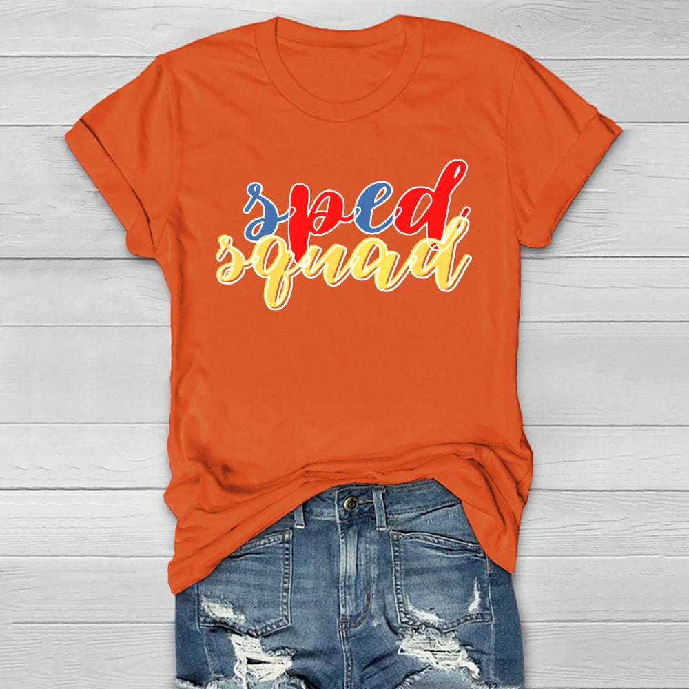 SPED Squad Special Education Teacher Healthwear T-shirt