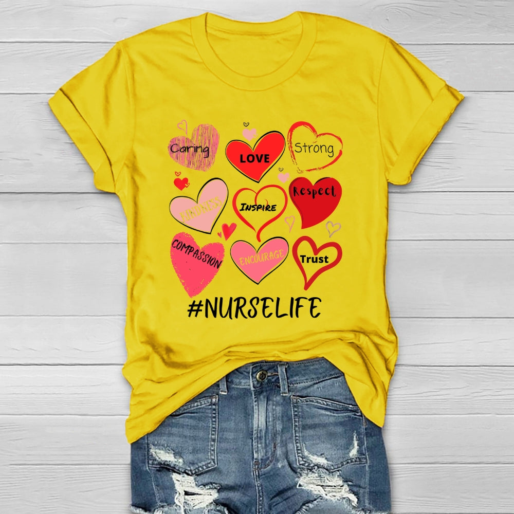 Nurselife Love Strong  Healthwear T-shirt